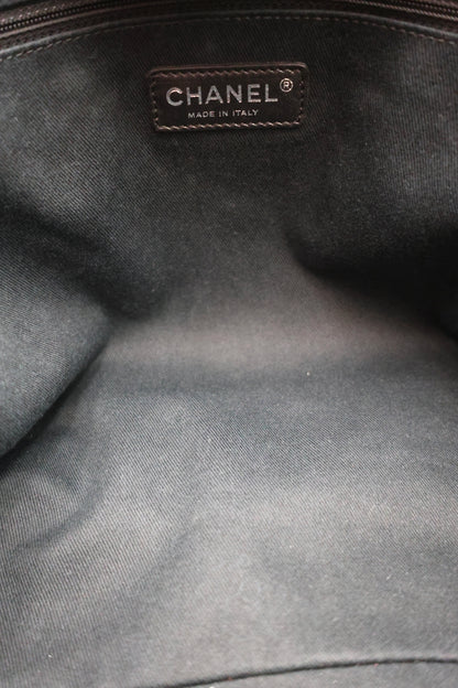 Chanel Deauville 2-Way Tote Canvas Shoulder Bag