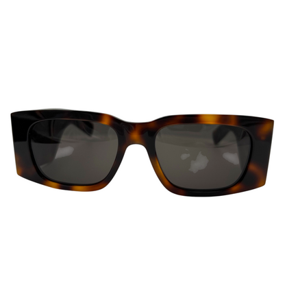 Saint Laurent SL 654 Havana Rectangle Sunglasses