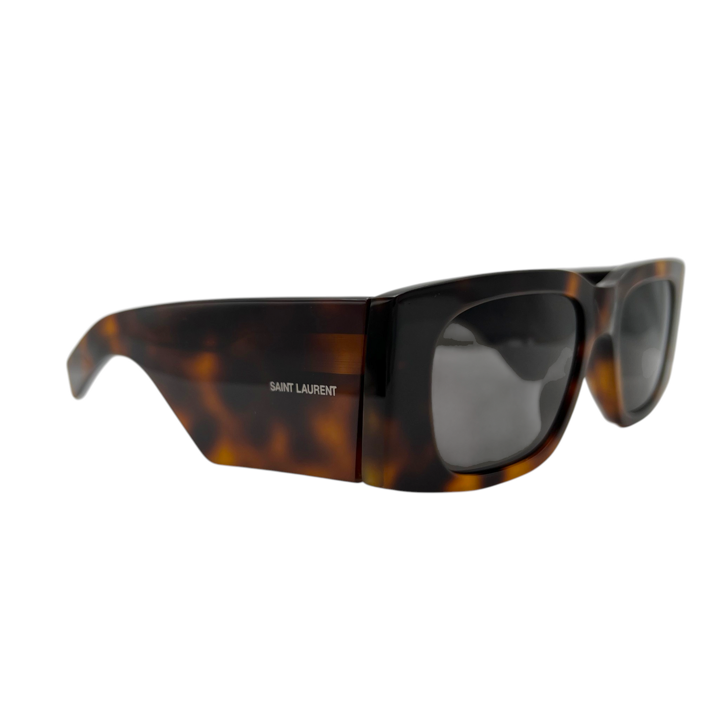 Saint Laurent SL 654 Havana Rectangle Sunglasses