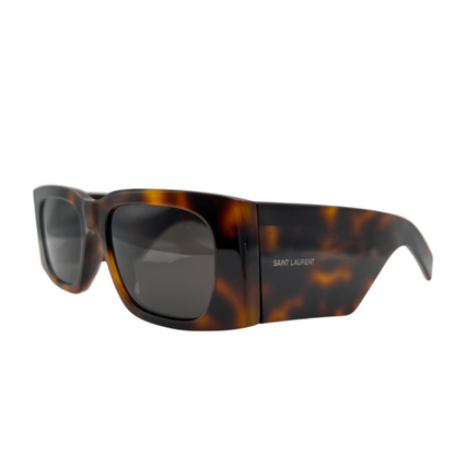 Saint Laurent SL 654 Havana Rectangle Sunglasses