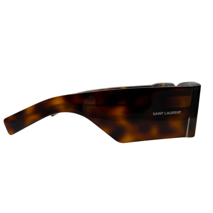 Saint Laurent SL 654 Havana Rectangle Sunglasses