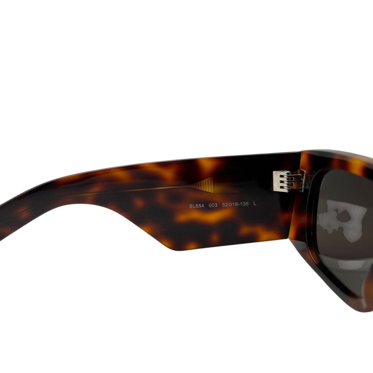 Saint Laurent SL 654 Havana Rectangle Sunglasses