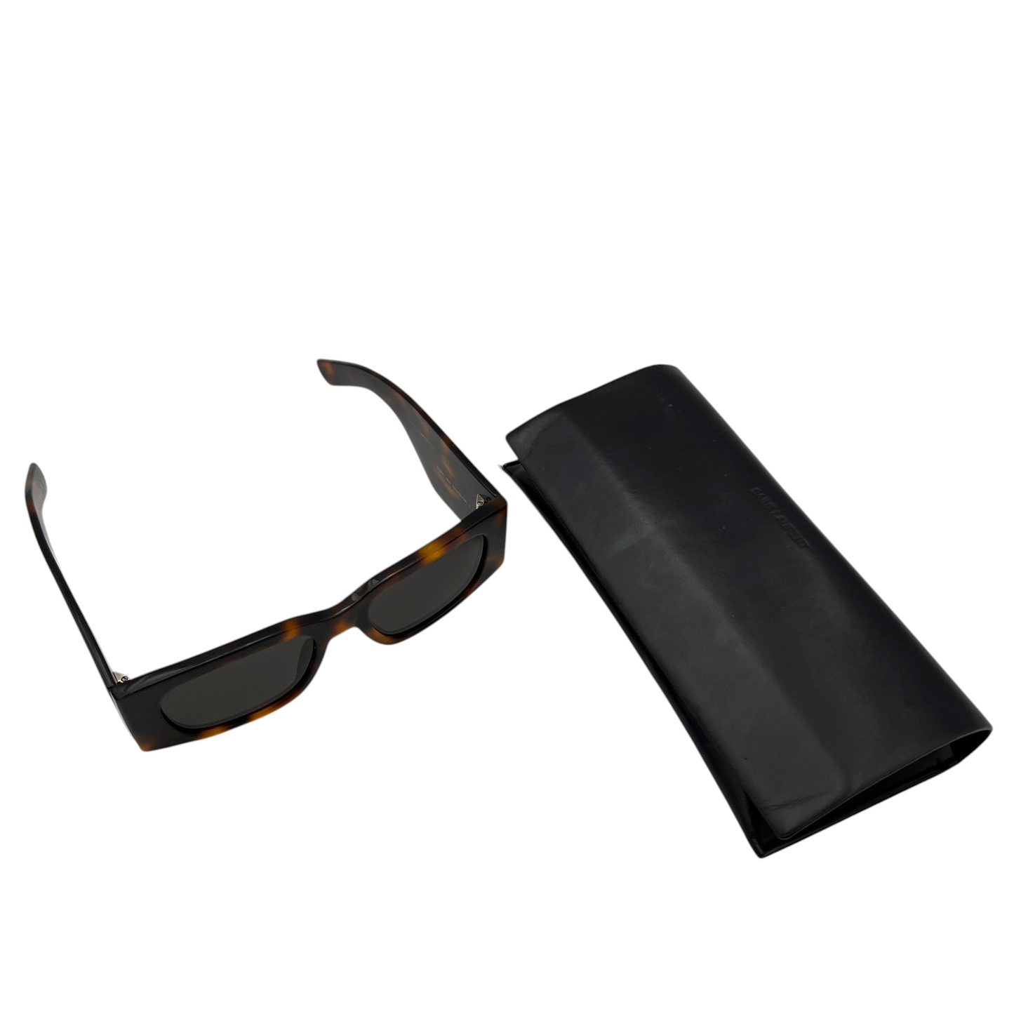 Saint Laurent SL 654 Havana Rectangle Sunglasses