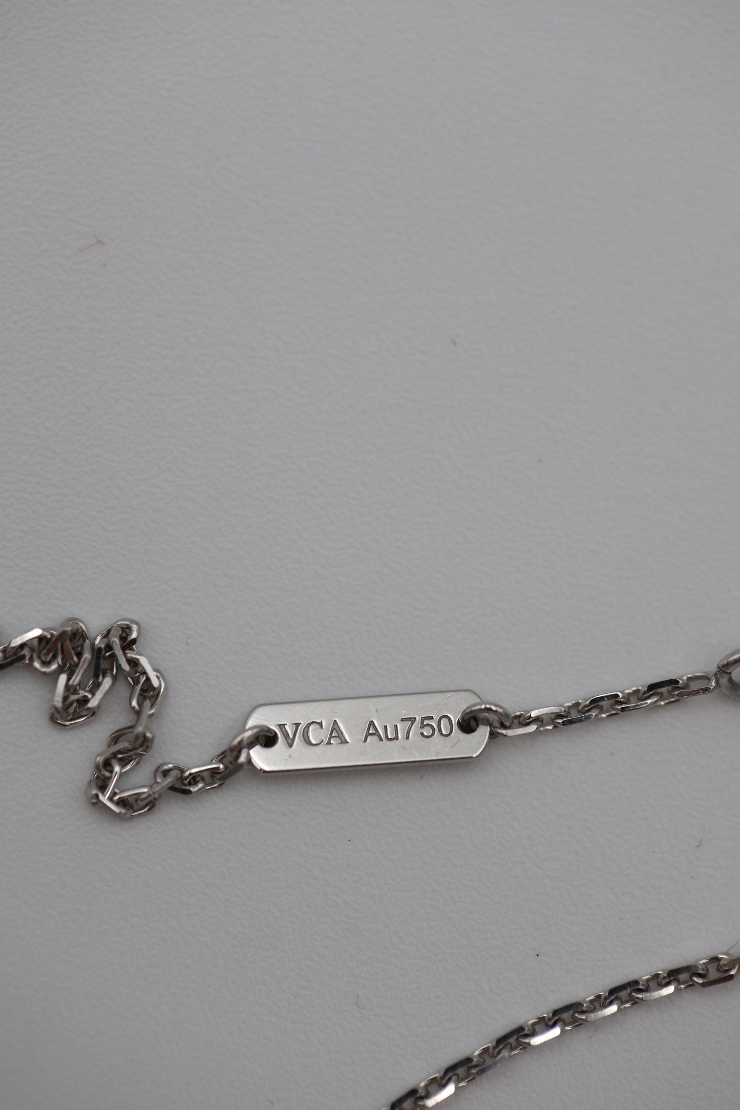 Van Cleef & Arpels Vintage Alhambra Pendant - 18K White Gold & Mother-of-Pearl