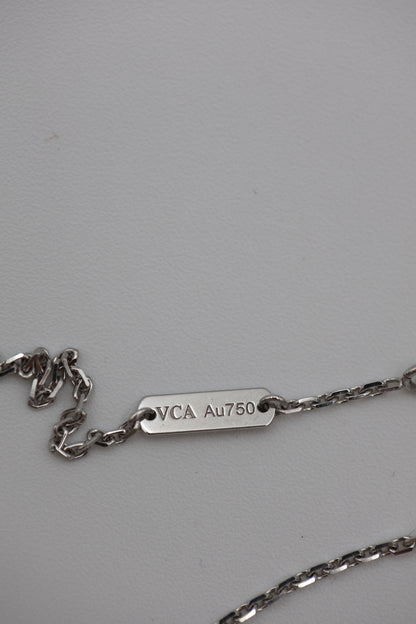 Van Cleef & Arpels Vintage Alhambra Pendant - 18K White Gold & Mother-of-Pearl