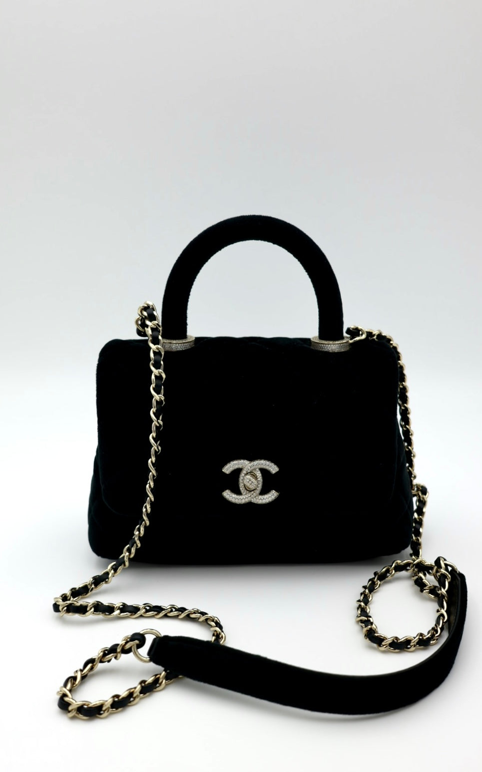 Chanel Velvet Extra Mini Coco Handle