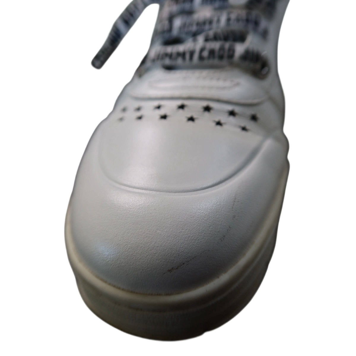Jimmy Choo White Hawaiian Star Calf Leather Sneakers Women