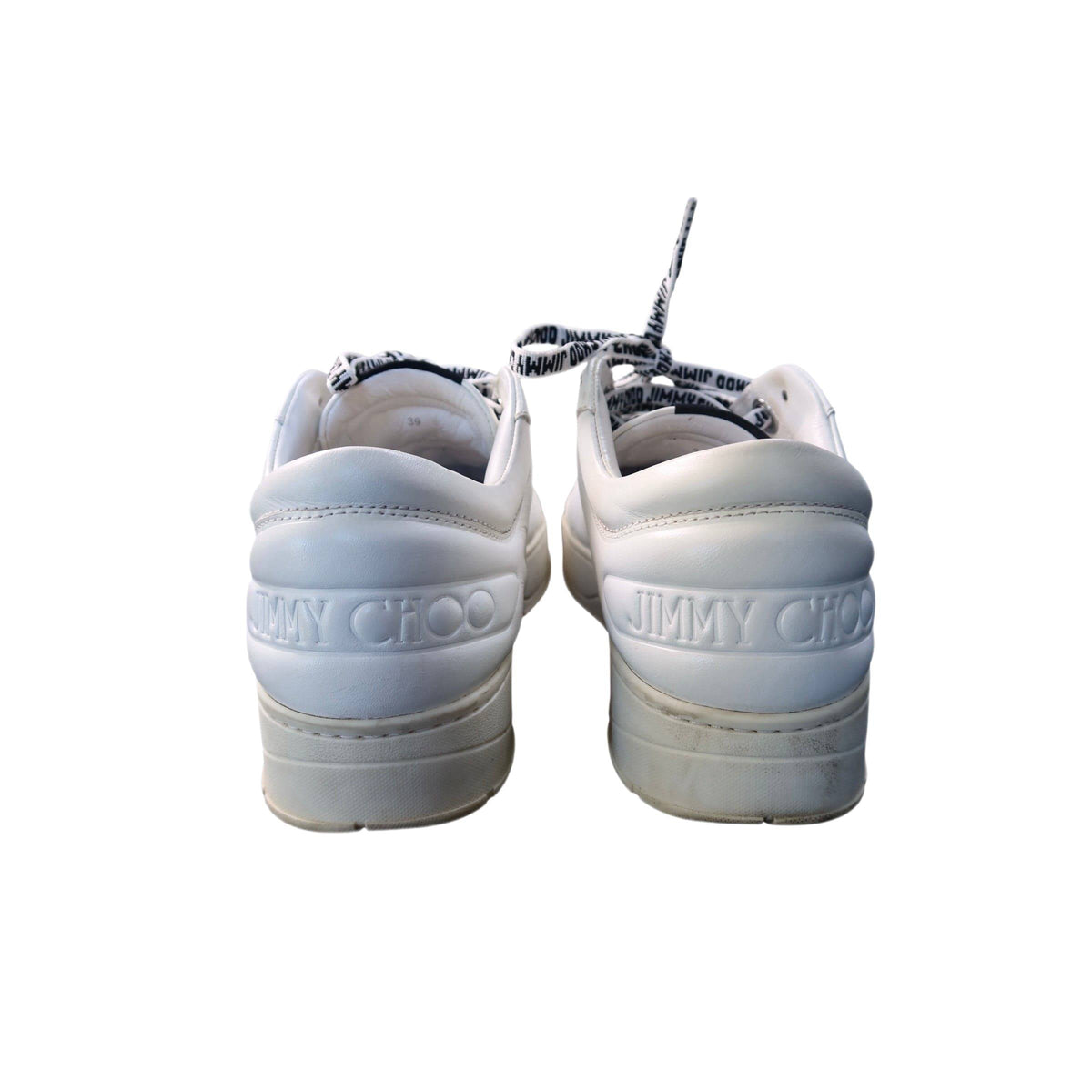 Jimmy Choo White Hawaiian Star Calf Leather Sneakers Women