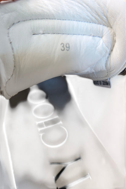 Jimmy Choo White Hawaiian Star Calf Leather Sneakers Women