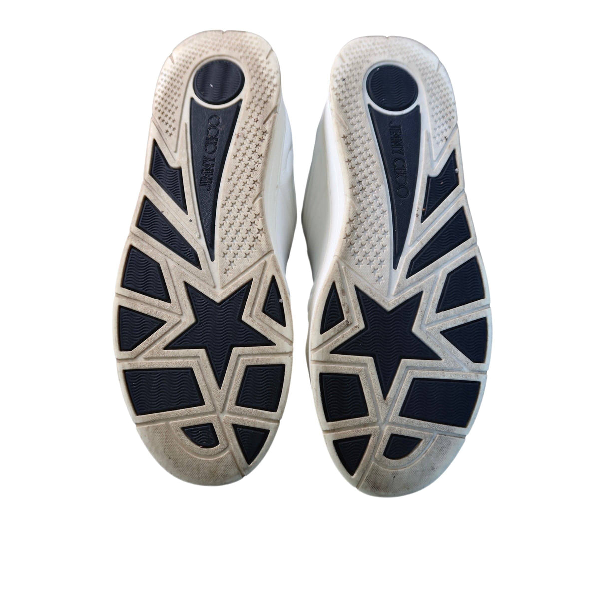 Jimmy Choo White Hawaiian Star Calf Leather Sneakers Women