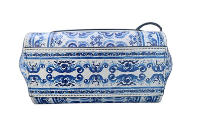 Dolce & Gabbana Mini Sicily Majolica-Print Top-Handle Bag