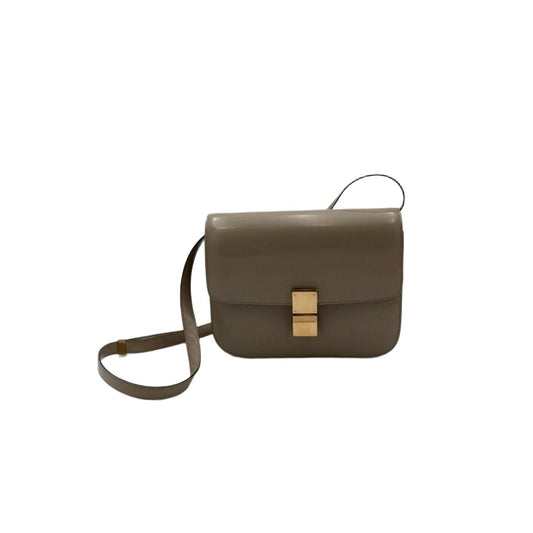 Celine Medium Classic Bag in Beige Patent Leather
