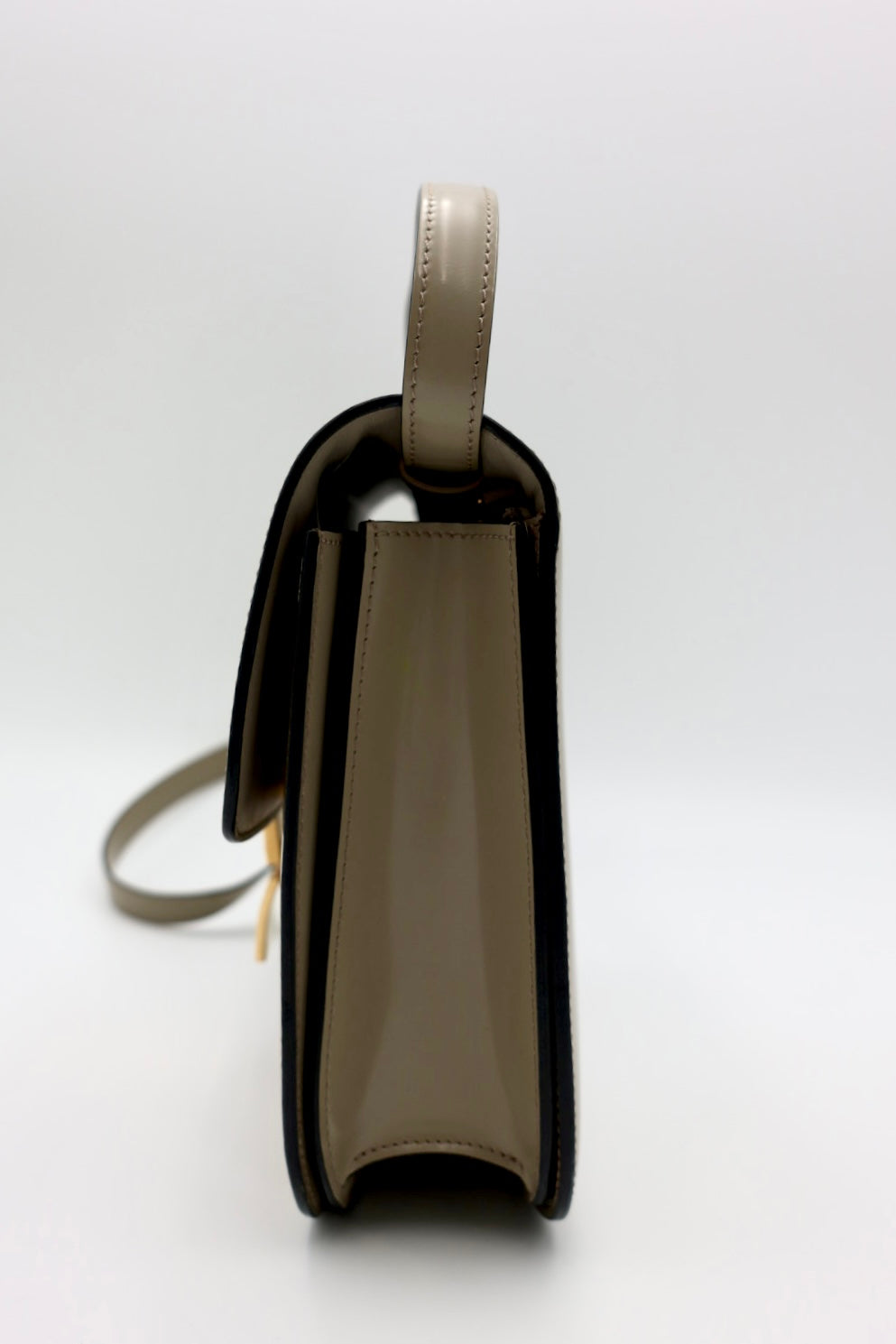 Celine Medium Classic Bag in Beige Patent Leather