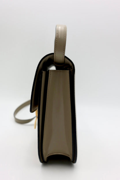 Celine Medium Classic Bag in Beige Patent Leather