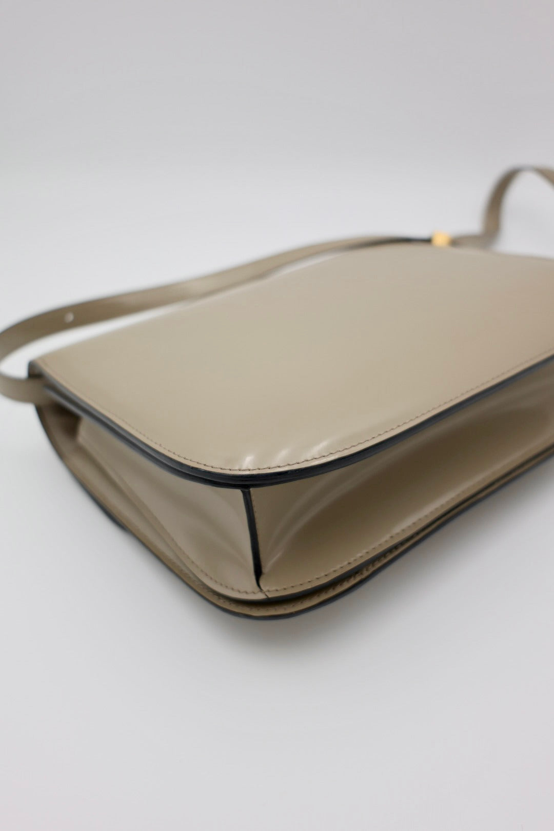Celine Medium Classic Bag in Beige Patent Leather