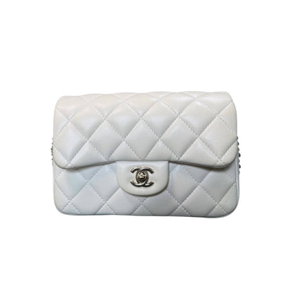 Chanel "My Precious" Flap Bag Imitation Pearl White Lambskin Light Gold Hardware