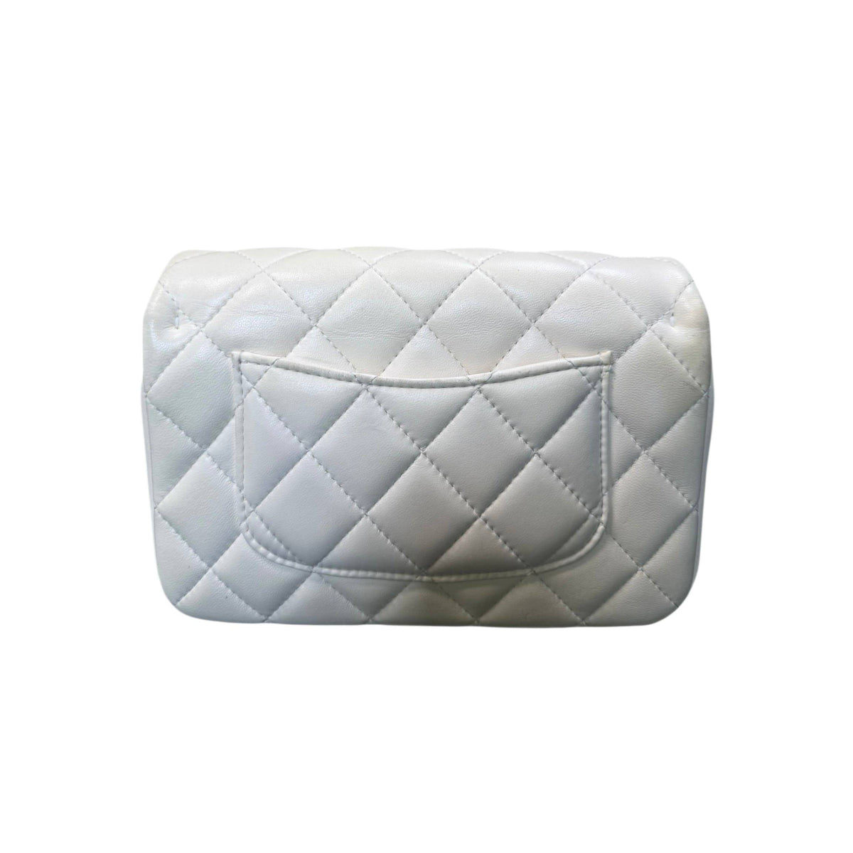 Chanel "My Precious" Flap Bag Imitation Pearl White Lambskin Light Gold Hardware