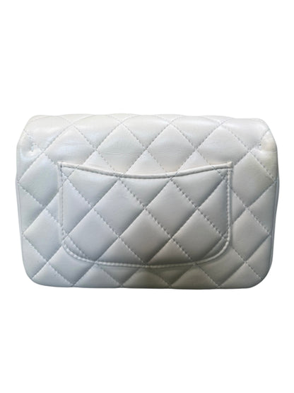 Chanel "My Precious" Flap Bag Imitation Pearl White Lambskin Light Gold Hardware