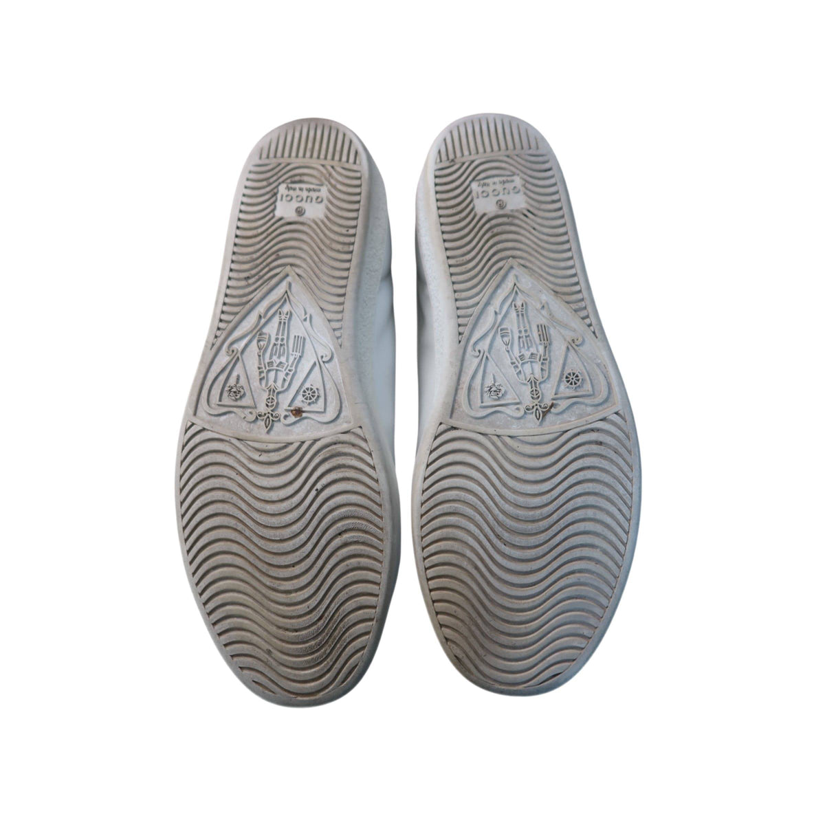 Gucci Ace Perforated Interlocking G Calfskin Leather Sneakers White with Red Accents Women