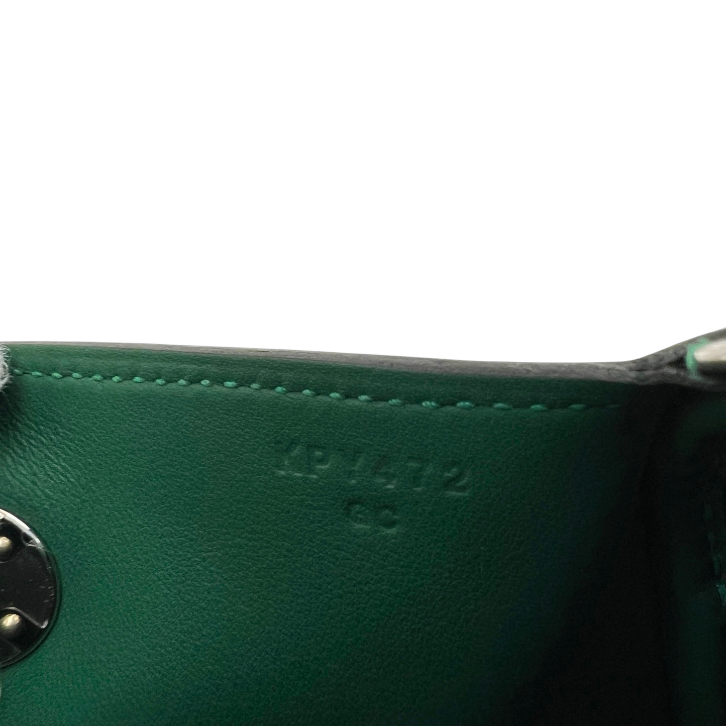 HERMÈS Mini Lindy II 20 Swift Leather Bag Vert Moyen PHW Stamp K (2025)