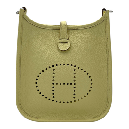 HERMÈS Evelyne TPM in Jaune Milton with Palladium Hardware Stamp K (2025)