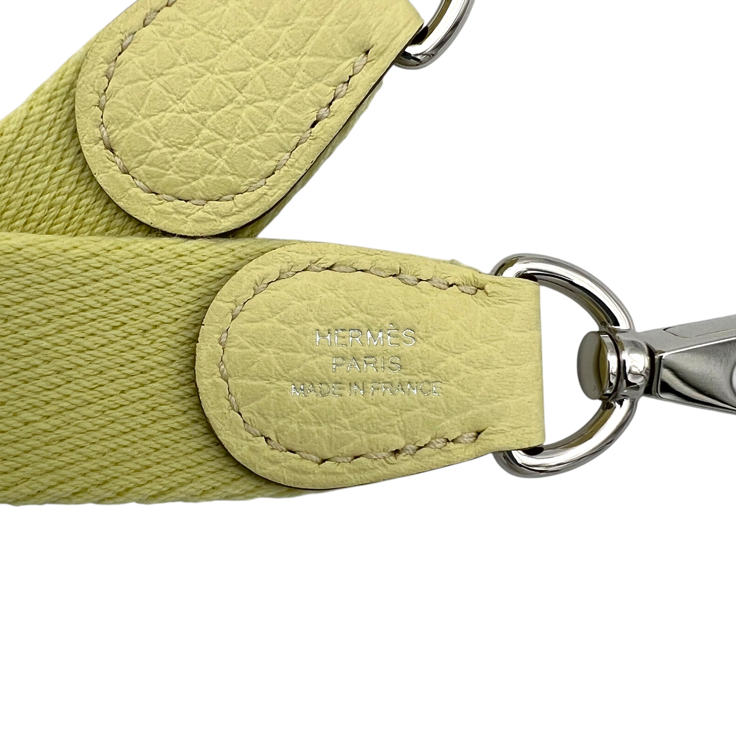 HERMÈS Evelyne TPM in Jaune Milton with Palladium Hardware Stamp K (2025)
