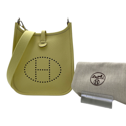 HERMÈS Evelyne TPM in Jaune Milton with Palladium Hardware Stamp K (2025)