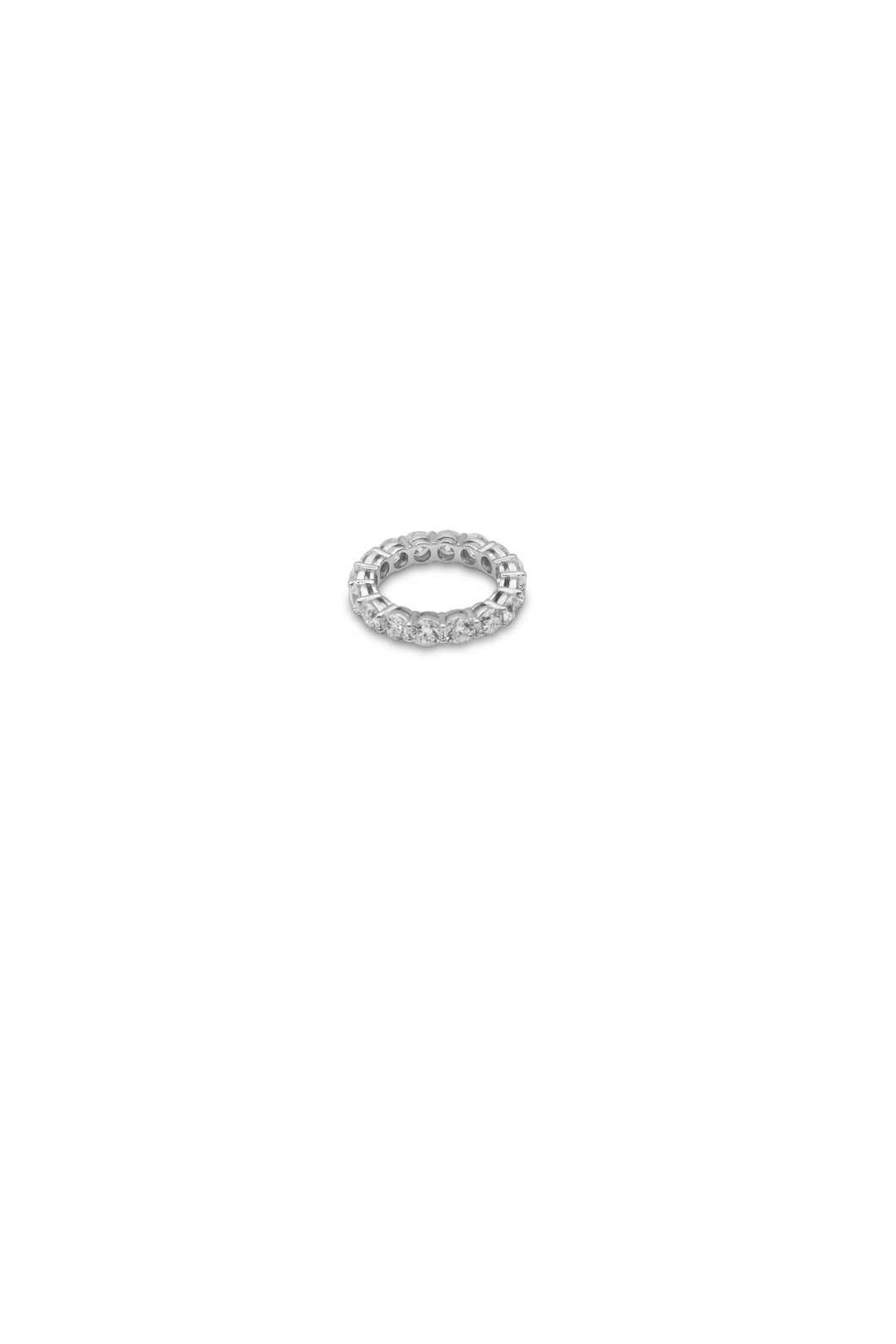 Round Shape Diamond Ring 14K Solid Gold – 6.102 CT