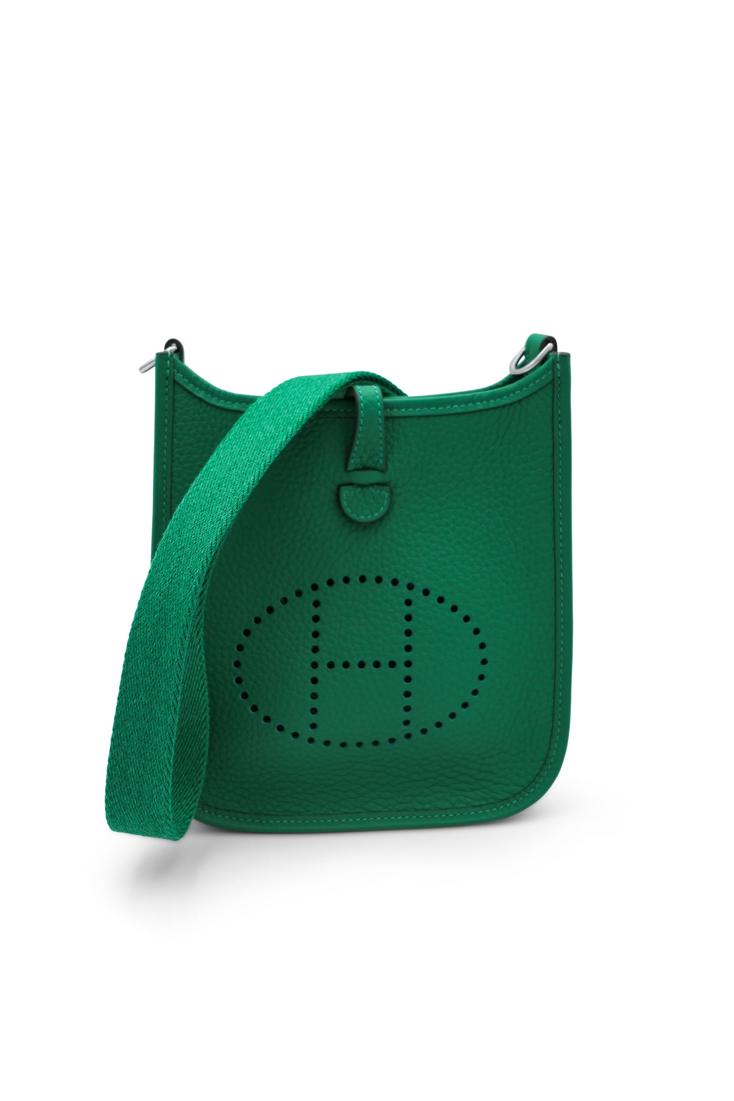 Hermès Vert Vertigo Evelyne TPM 16 in Taurillon Clemence Leather with PHW