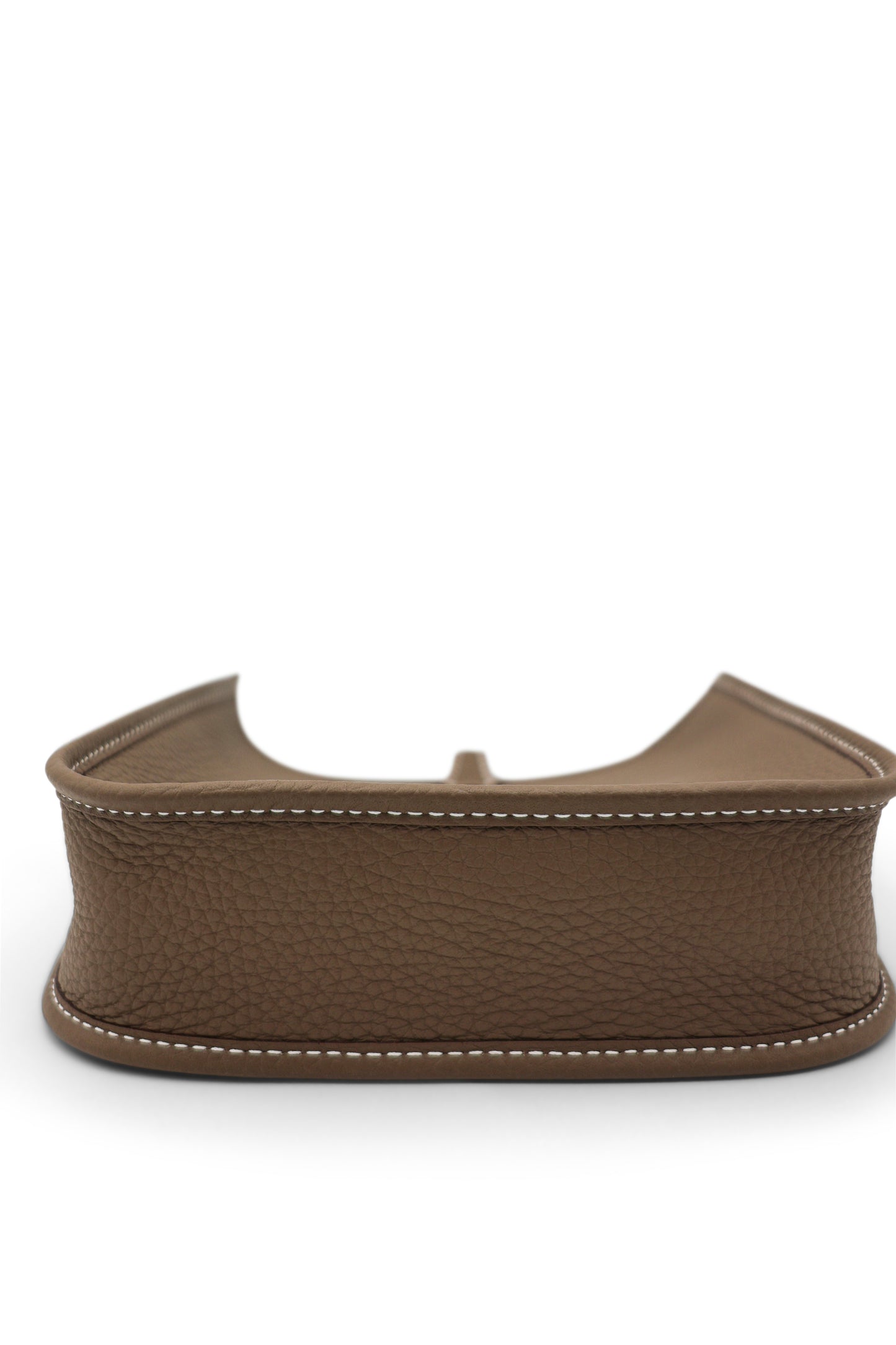 Hermès Etoupe/Bleu Indigo Evelyne Amazone TPM 16 in Clemence Leather with GHW