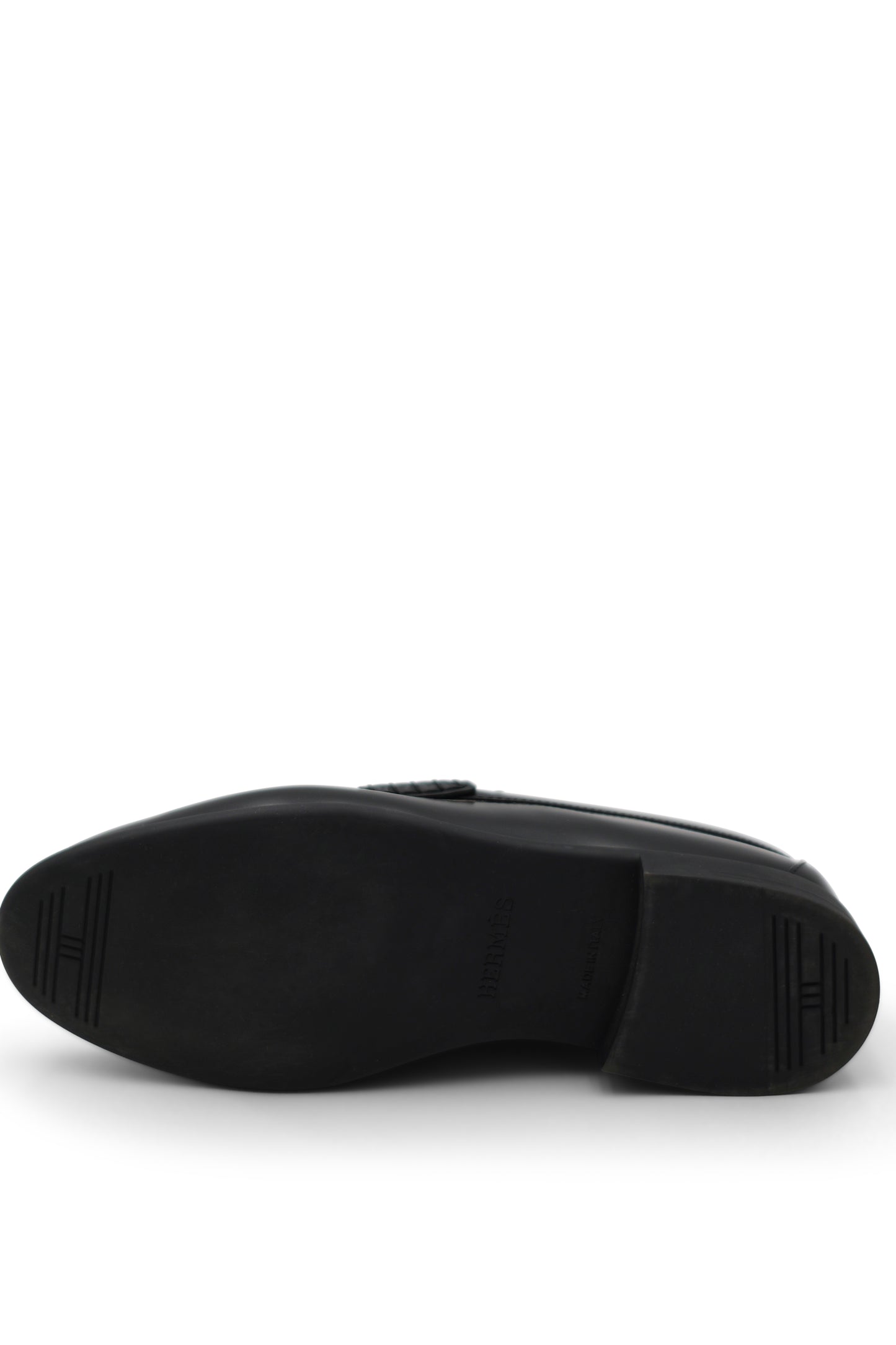 Hermès Duke Loafers in Noir Glazed Calfskin