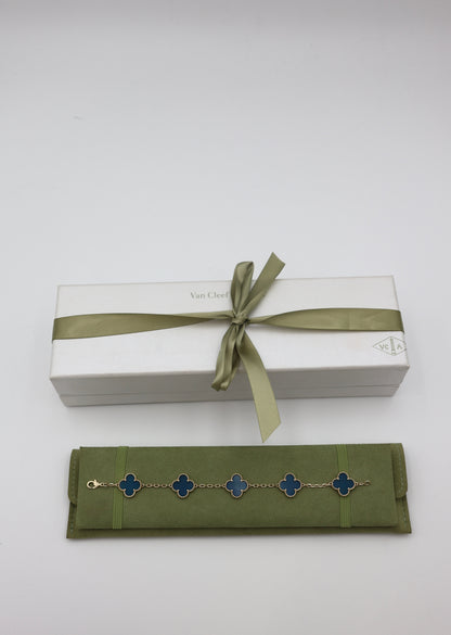 Van Cleef & Arpels Vintage Alhambra 5-Motif Bracelet
