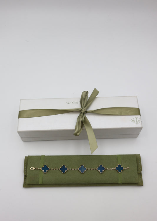 Van Cleef & Arpels Vintage Alhambra 5-Motif Bracelet