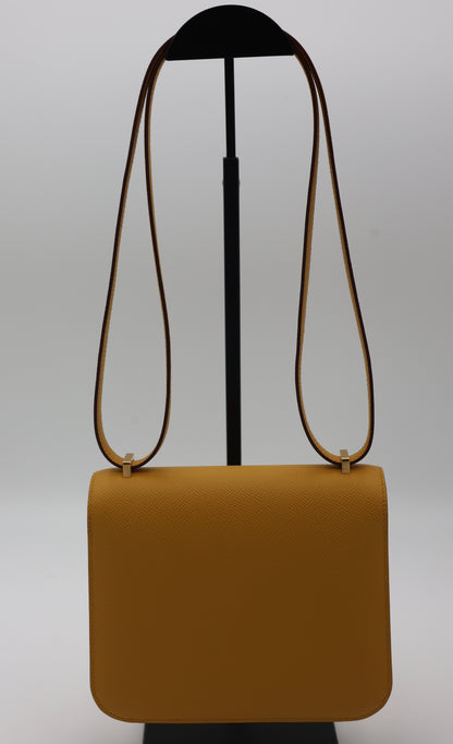 Hermès Constance 18 Bag in Jaune Ambre Epsom Leather