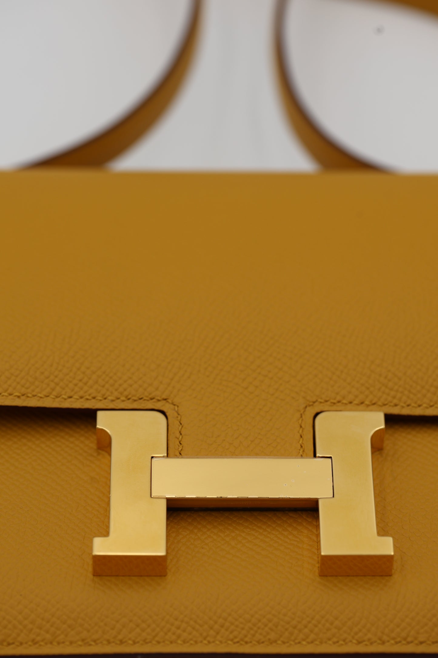 Hermès Constance 18 Bag in Jaune Ambre Epsom Leather