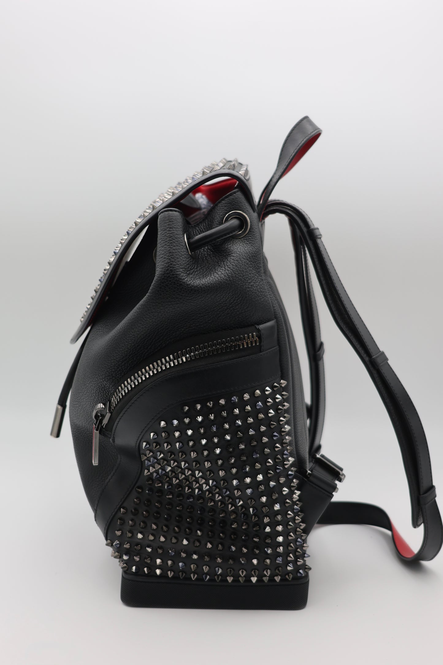 Christian Louboutin Large Explorafunk Backpack in Black Calfskin