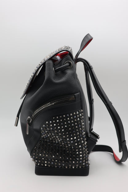 Christian Louboutin Large Explorafunk Backpack in Black Calfskin