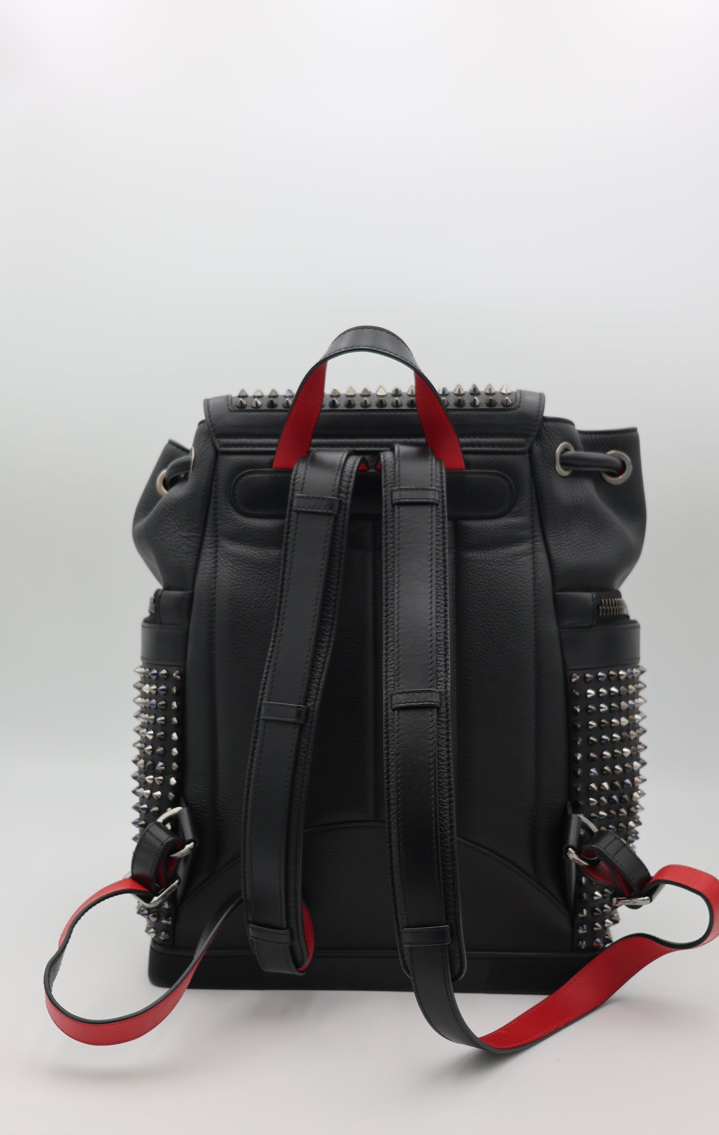 Christian Louboutin Large Explorafunk Backpack in Black Calfskin