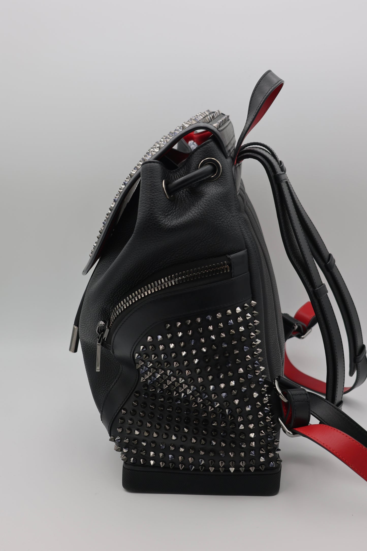 Christian Louboutin Large Explorafunk Backpack in Black Calfskin