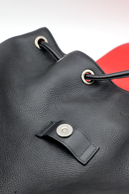 Christian Louboutin Large Explorafunk Backpack in Black Calfskin