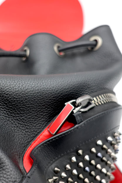 Christian Louboutin Large Explorafunk Backpack in Black Calfskin