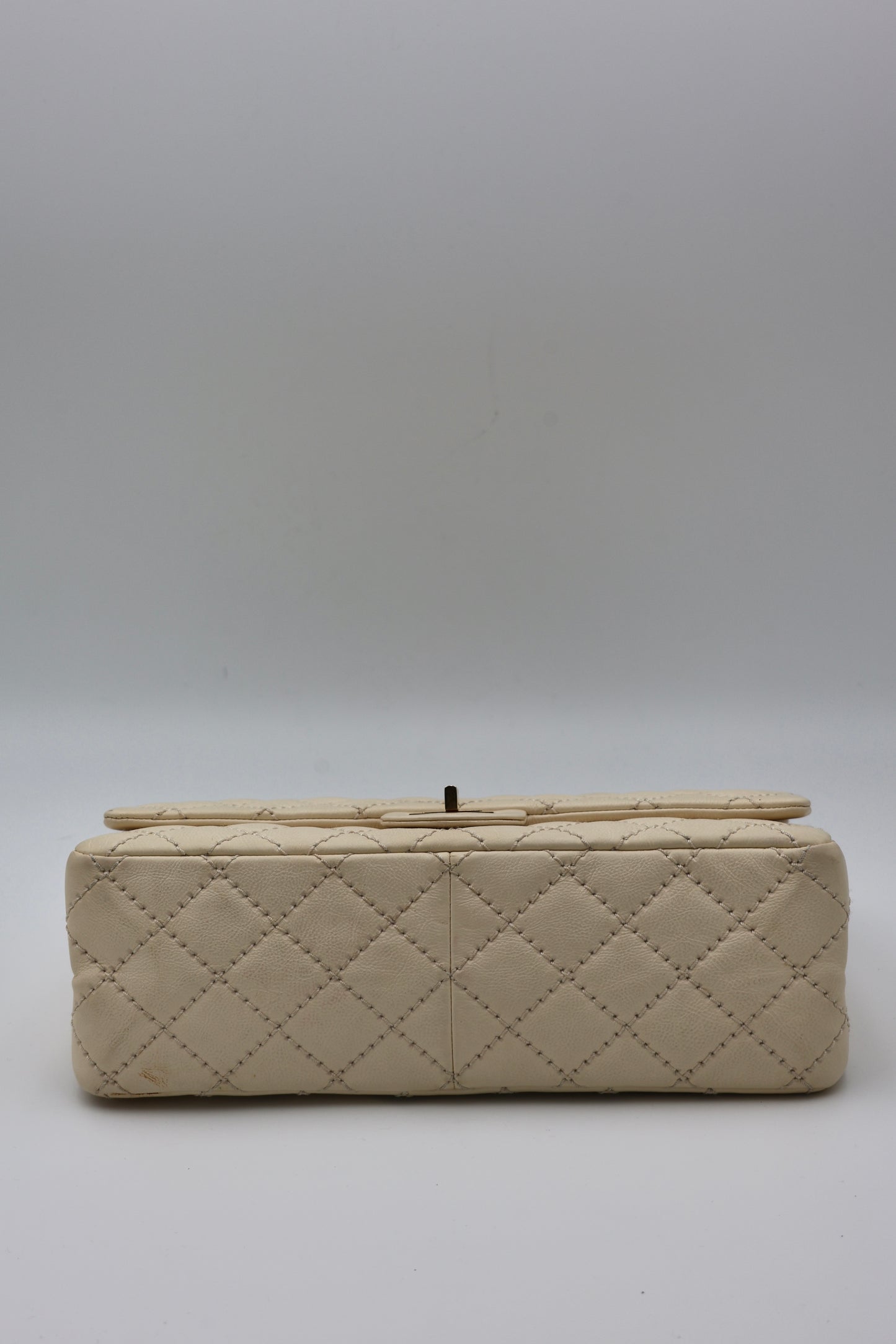 Chanel Reissue 2.55 Quilted Leather Medium Flap Bag in Beige