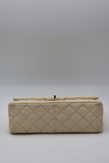 Chanel Reissue 2.55 Quilted Leather Medium Flap Bag in Beige
