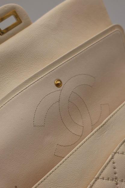 Chanel Reissue 2.55 Quilted Leather Medium Flap Bag in Beige