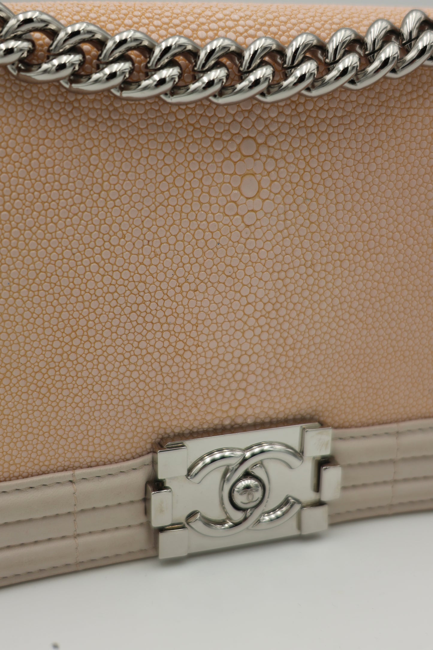 Chanel Galuchat Stingray Boy Bag