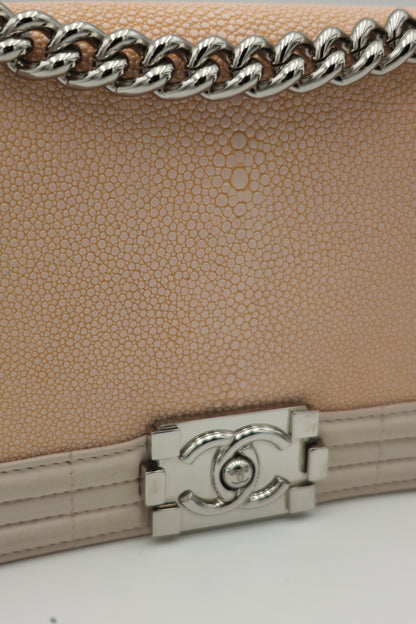 Chanel Galuchat Stingray Boy Bag