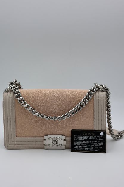 Chanel Galuchat Stingray Boy Bag