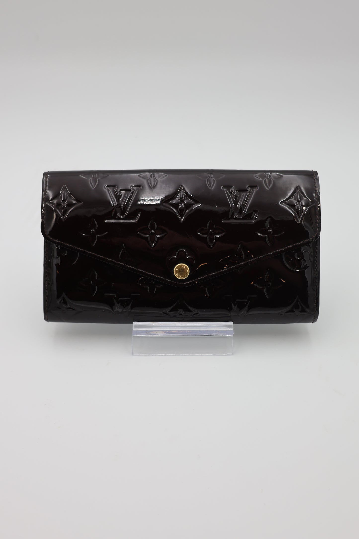 Louis Vuitton Amarante Monogram Vernis Sarah Wallet