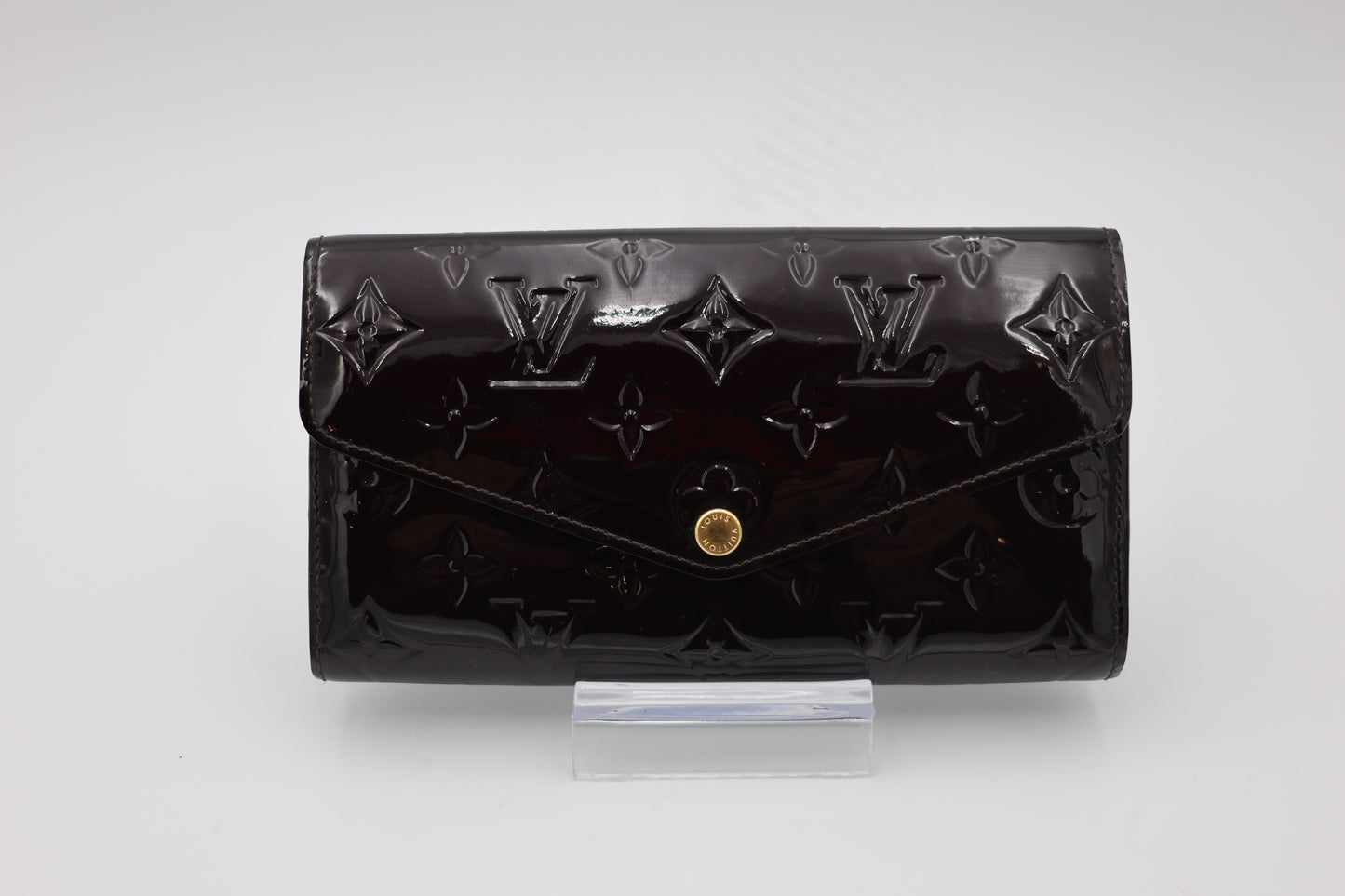 Louis Vuitton Amarante Monogram Vernis Sarah Wallet