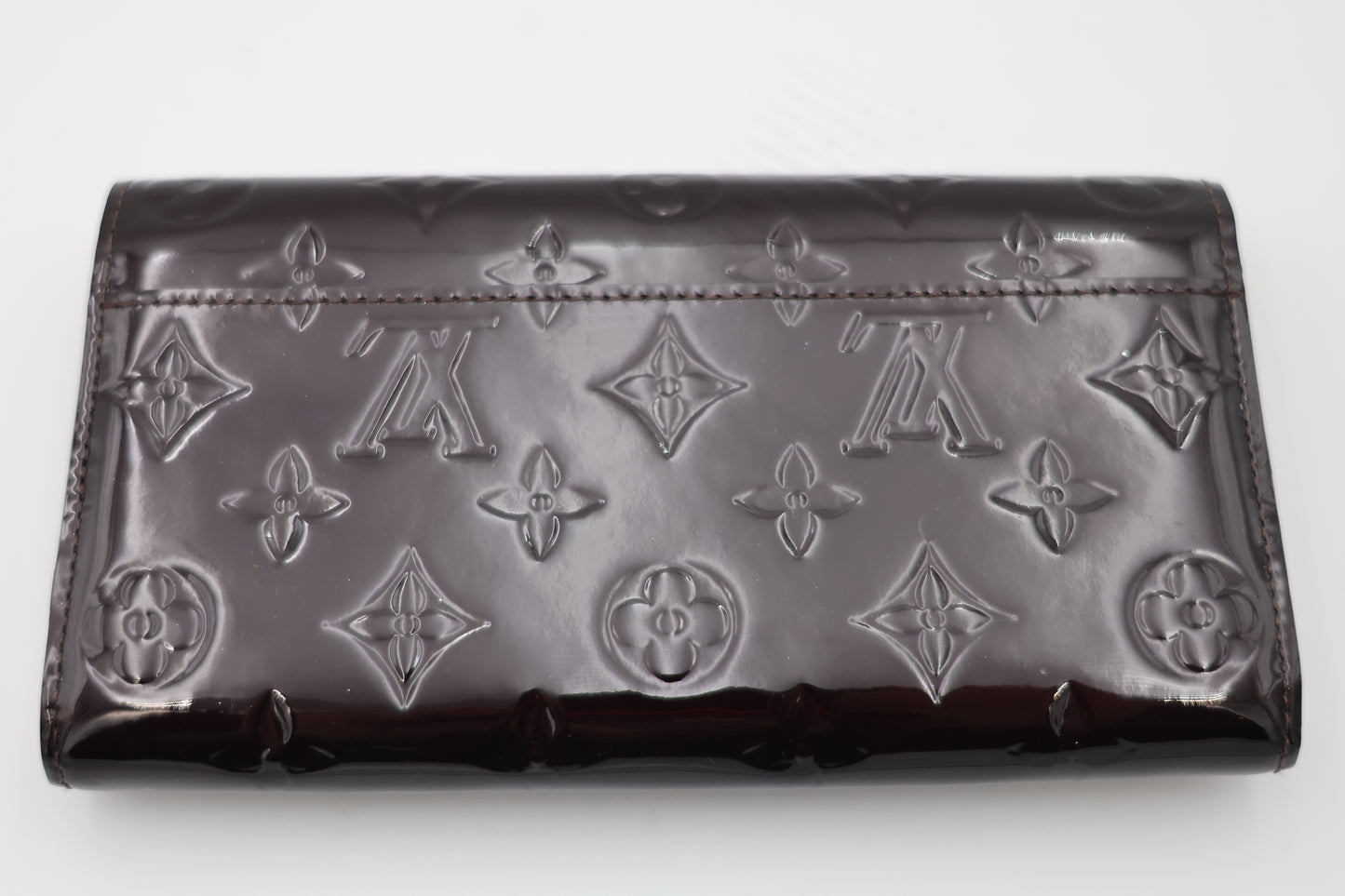 Louis Vuitton Amarante Monogram Vernis Sarah Wallet